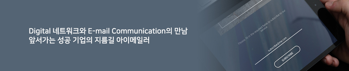 Digital 네트워크와 E-mail Communication의 만남 앞서가는 성공 기업의 지름길 아이메일러